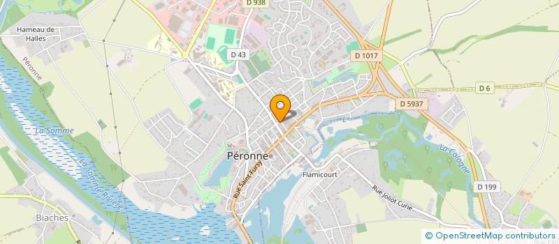 localisation de l'entreprise SOCIETE FOLIO 7 IMPRIMERIE  PERONNE