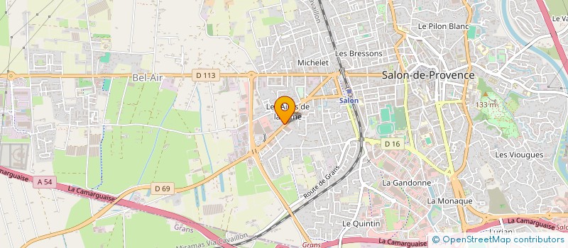 localisation de l'entreprise SOCIETE FONCIERE BLANC FRERES  SALON-DE-PROVENCE