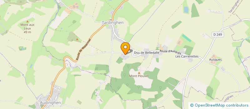 localisation de l'entreprise SOCIETE FONCIERE CRUQUE  TARDINGHEN