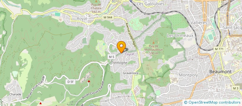localisation de l'entreprise SOCIETE FONCIERE D'INVESTISSEMENT CLERMONTOISE à CEYRAT
