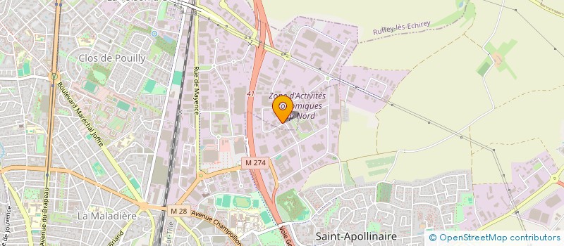 localisation de l'entreprise SOCIETE FONCIERE DE BOURGOGNE à DIJON