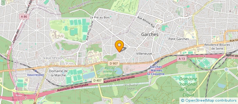 localisation de l'entreprise SOCIETE FONCIERE DE FLEURUS à GARCHES