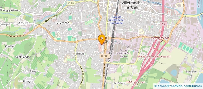 localisation de l'entreprise SOCIETE FONCIERE DES TERRITOIRES DU BEAUJOLAIS  LIMAS