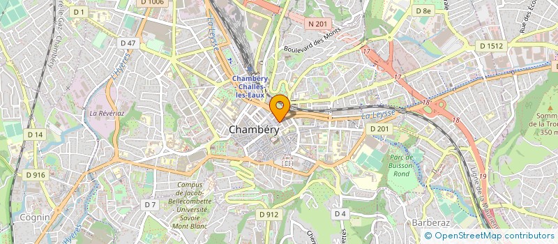 localisation de l'entreprise SOCIETE FONCIERE ET IMMOBILIERE à CHAMBERY