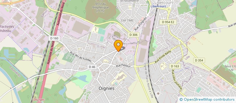 localisation de l'entreprise SOCIETE FONCIERE ET IMMOBILIERE DU CREDIT IMMOBILIER D'OIGNIES à OIGNIES