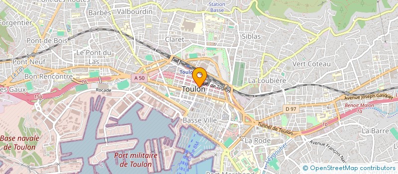 localisation de l'entreprise SOCIETE FONCIERE MEDITERRANEENNE  TOULON