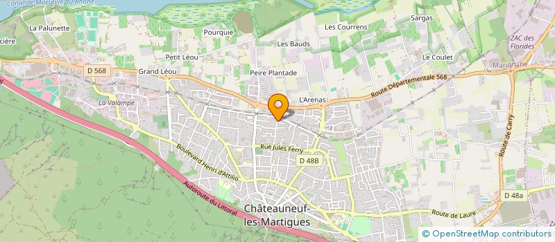 localisation de l'entreprise SOCIETE FONCIERE MERIDIONALE à CHATEAUNEUF-LES-MARTIGUES