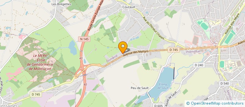 localisation de l'entreprise SOCIETE FONCIERE MONTLUCONNAISE à DOMERAT