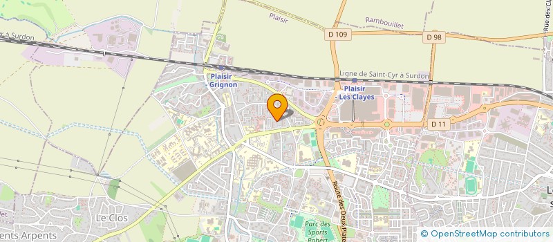 localisation de l'entreprise SOCIETE FONCIERE SAINT LEGER  PLAISIR