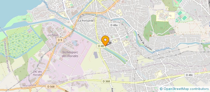 localisation de l'entreprise SOCIETE FONTANI à MARIGNANE