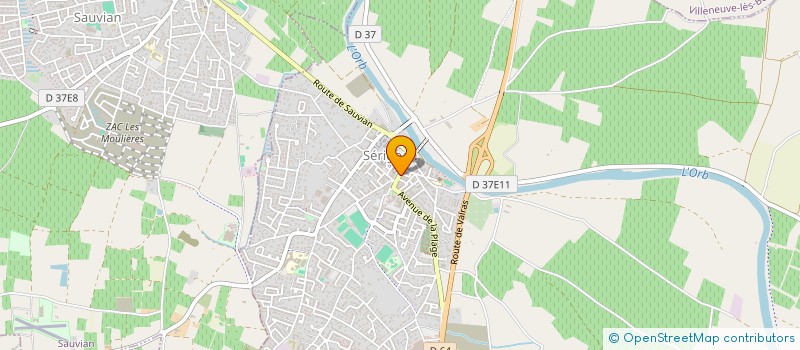 localisation de l'entreprise SOCIETE FOP à SERIGNAN
