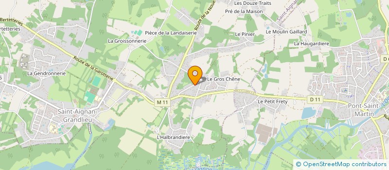 localisation de l'entreprise SOCIETE FORESTIERE DE CHASSE DU LAC DE GRAND LIEU  SAINT-AIGNAN-GRANDLIEU