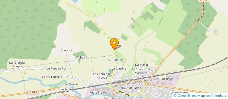 localisation de l'entreprise SOCIETE FORESTIERE DE L'ORIENT à VENDEUVRE-SUR-BARSE