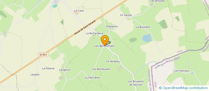 localisation de l'entreprise SOCIETE FORESTIERE DES BERTHEAUX à GIVARDON