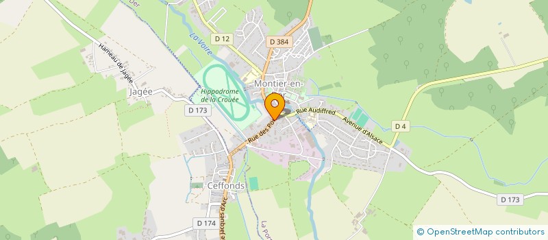 localisation de l'entreprise SOCIETE FORESTIERE DU BOCAGE CHAMPENOIS à LA PORTE DU DER