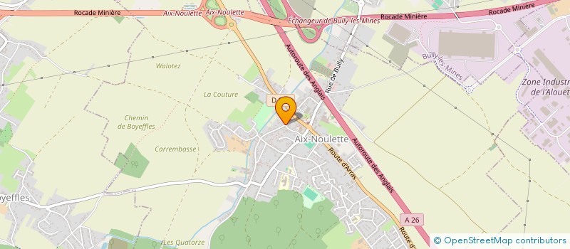 localisation de l'entreprise SOCIETE FORESTIERE DU BOIS L ABBE CENTRE  AIX-NOULETTE