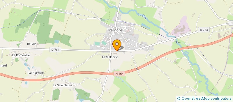 localisation de l'entreprise SOCIETE FORESTIERE DU GRAND OUEST  TREMOREL