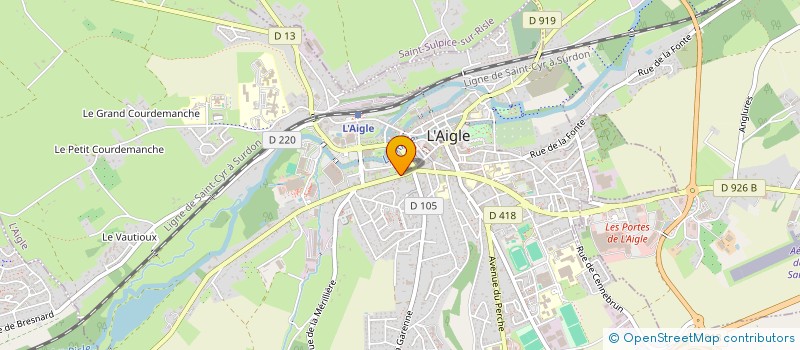 localisation de l'entreprise SOCIETE FORESTIERE EUROPEENNE à L'AIGLE