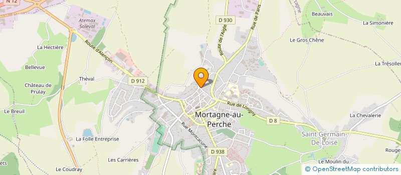 localisation de l'entreprise SOCIETE FORESTIERE GUL à MORTAGNE-AU-PERCHE