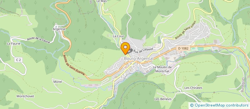 localisation de l'entreprise SOCIETE FORESTIERE RHONE-ALPES à BOURG-ARGENTAL