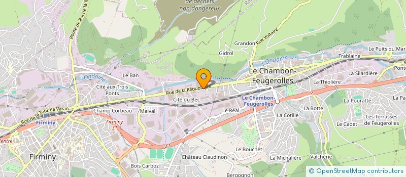 localisation de l'entreprise SOCIETE FOREZIENNE DE TRANSPORT à LE CHAMBON-FEUGEROLLES
