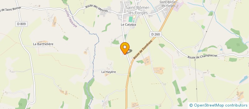 localisation de l'entreprise SOCIETE FOUCHER à SAINT-BOMER-LES-FORGES