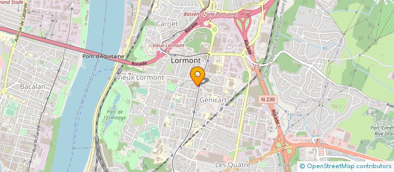 localisation de l'entreprise SOCIETE FOURNIL DU BOIS FLEURI à LORMONT