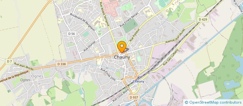 localisation de l'entreprise SOCIETE FOURREY à CHAUNY