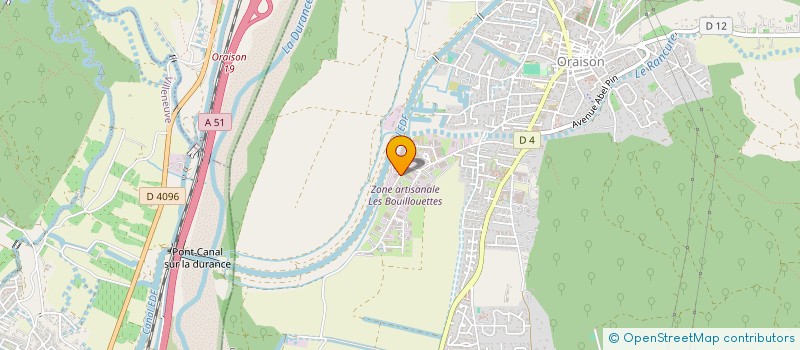 localisation de l'entreprise SOCIETE FRAGNE à ORAISON