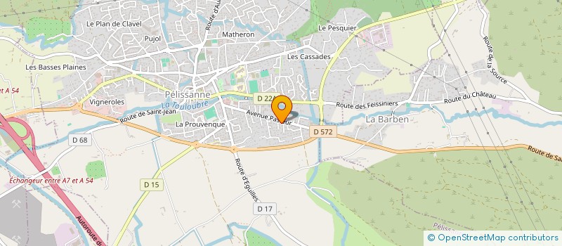 localisation de l'entreprise SOCIETE FRALMAJA  PELISSANNE