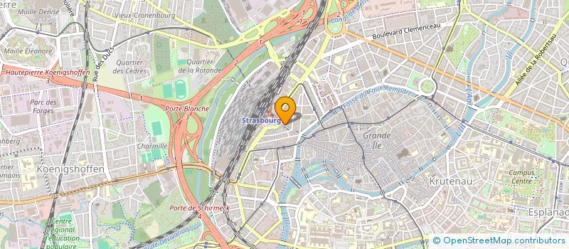 localisation de l'entreprise SOCIETE FRANC-COMTOISE D'HEBERGEMENT ET DE RESTAURATION à STRASBOURG