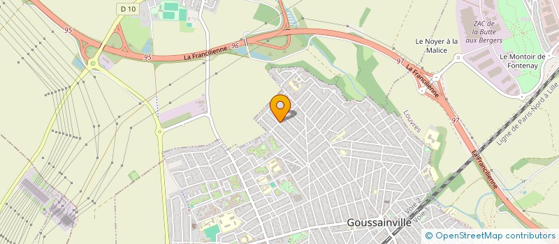 localisation de l'entreprise SOCIETE FRANCAISE AMENAGEMENT HABITAT  GOUSSAINVILLE