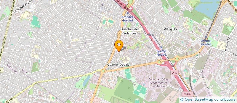 localisation de l'entreprise SOCIETE FRANCAISE D'AMBULANCES RAPIDES  GRIGNY