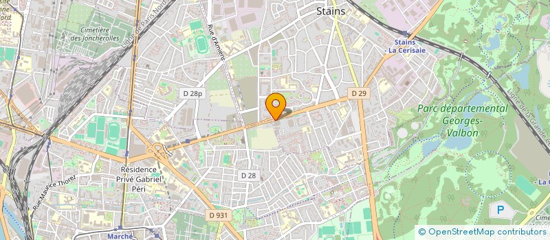 localisation de l'entreprise SOCIETE FRANCAISE D'AMENAGEMENT ET DE CONSTRUCTION à STAINS