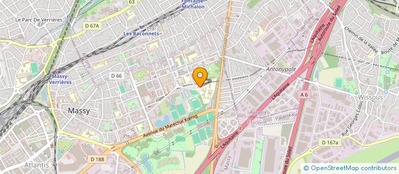 localisation de l'entreprise SOCIETE FRANCAISE D'ANALYSE SENSORIELLE à MASSY