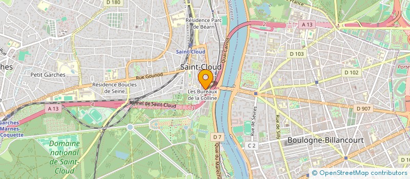 localisation de l'entreprise SOCIETE FRANCAISE D'EXPORTATION DE MATERIELS SYSTEMES ET SERVICES RELEVANT DES MINISTERES DE L'INTERIEUR à SAINT-CLOUD