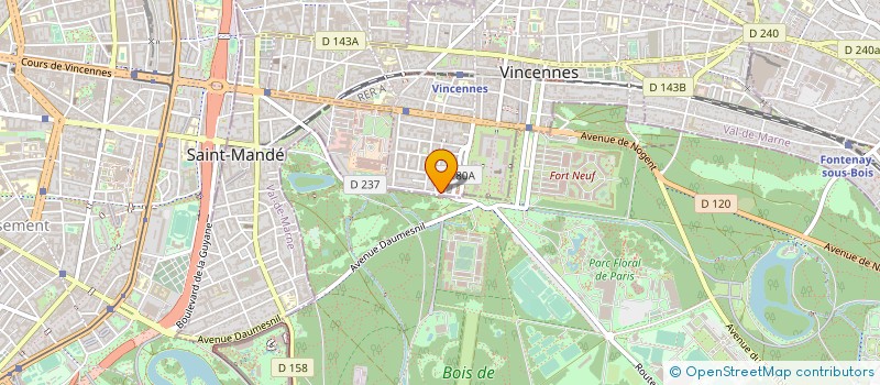 localisation de l'entreprise SOCIETE FRANCAISE D'EXPORTATION DES RESSOURCES EDUCATIVES  VINCENNES