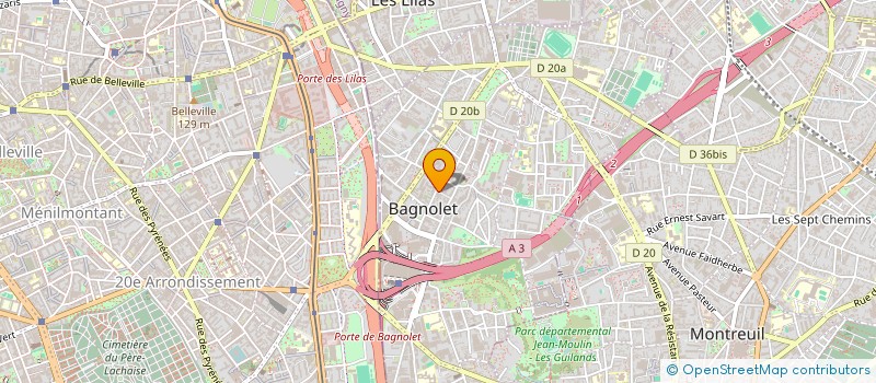 localisation de l'entreprise SOCIETE FRANCAISE D INGENIERIE ET D ASSISTANCE à BAGNOLET