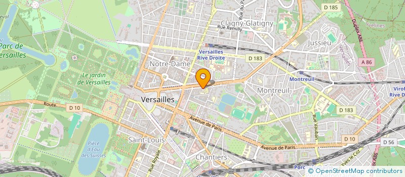 localisation de l'entreprise SOCIETE FRANCAISE D'INTERIM à VERSAILLES