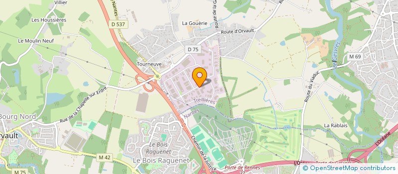 localisation de l'entreprise SOCIETE FRANCAISE D ISOLATION à TREILLIERES