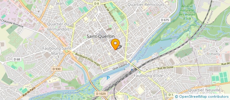 localisation de l'entreprise SOCIETE FRANCAISE DE DECORATION à SAINT-QUENTIN
