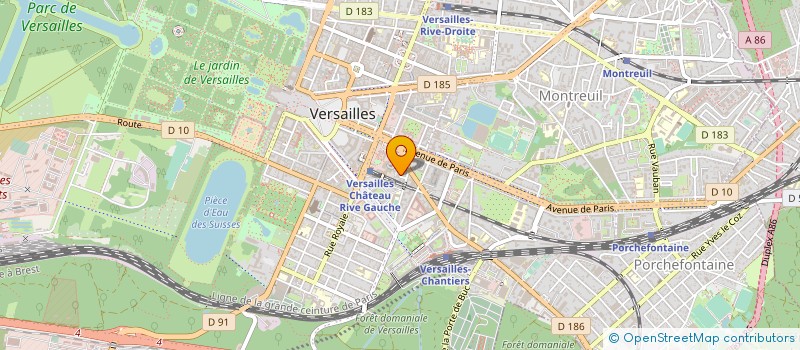localisation de l'entreprise SOCIETE FRANCAISE DE GNOMONIQUE à VERSAILLES