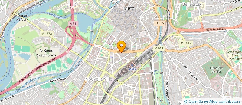 localisation de l'entreprise SOCIETE FRANCAISE DE L ACIER à METZ