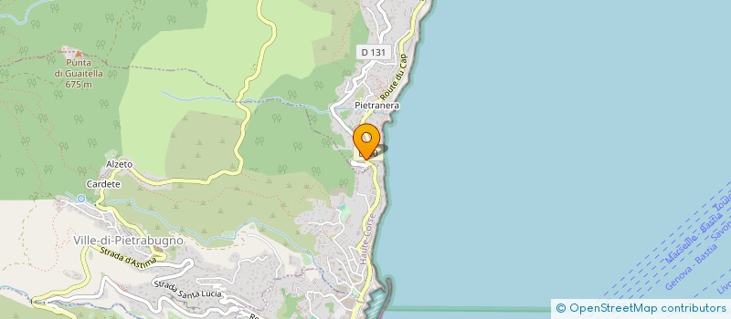 localisation de l'entreprise SOCIETE FRANCAISE DE PARODONTOLOGIE ET D'IMPLANTOLOGIE ORALE CORSICA à VILLE-DI-PIETRABUGNO