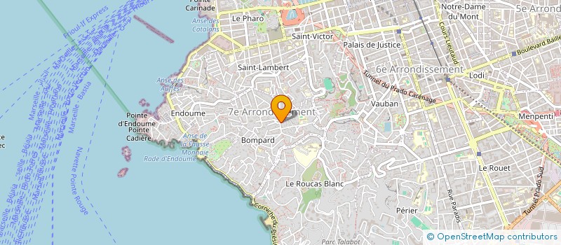 localisation de l'entreprise SOCIETE FRANCAISE DE PARODONTOLOGIE ET D IMPLANTOLOGIE ORALE DU SUD EST à MARSEILLE