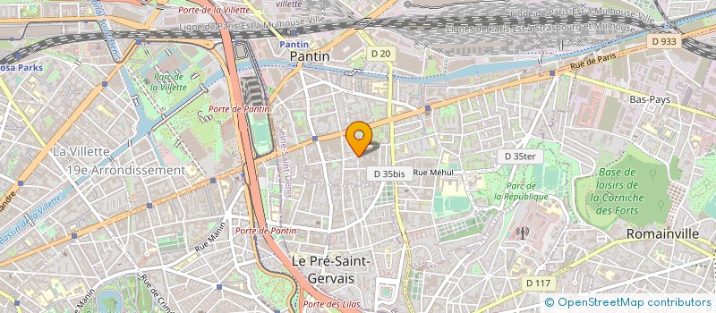 localisation de l'entreprise SOCIETE FRANCAISE DE PROTECTION - UNITECH à PANTIN