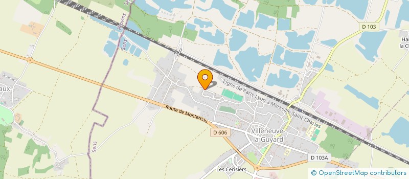 localisation de l'entreprise SOCIETE FRANCAISE DE TRAVAUX DU BATIMENT  VILLENEUVE-LA-GUYARD