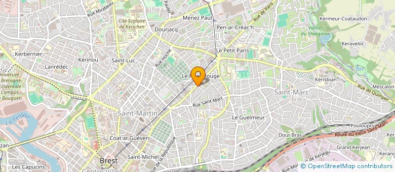 localisation de l'entreprise SOCIETE FRANCAISE DE TRAVAUX ET SERVICES à BREST