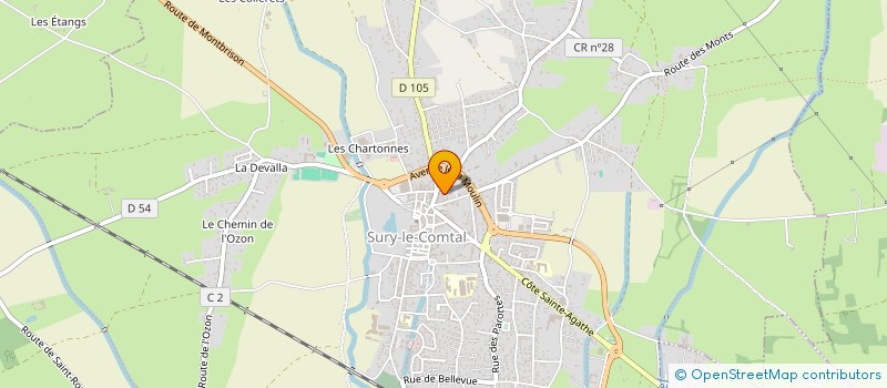 localisation de l'entreprise SOCIETE FRANCAISE DE TUYAUTERIE à SURY-LE-COMTAL