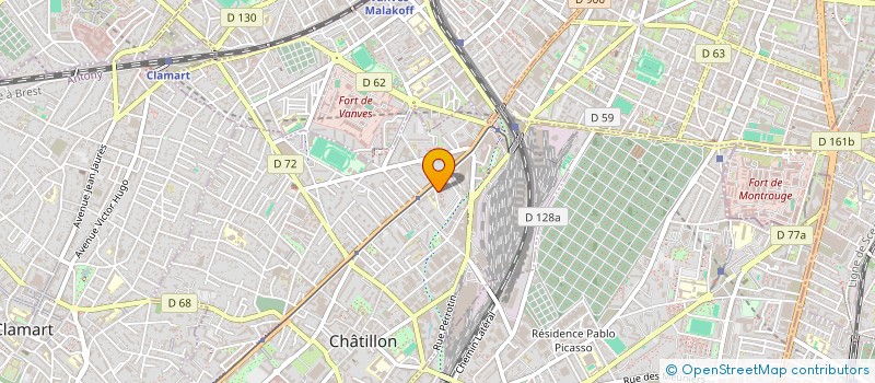 localisation de l'entreprise SOCIETE FRANCAISE DE VENTE INTERENTREPRISE  CHATILLON